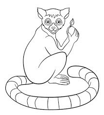 See more ideas about color, piccolo, dragon ball z. Coloring Pages Little Cute Lemur Holds An Fruit In His Hand Royalty Free Cliparts Vectors And Stock Illustration Image 62894526