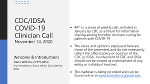 Https Www Idsociety Org Globalassets Idsa Media Clinician Call Slides Qa 11 14 20 Clinician Call Slides Pdf
