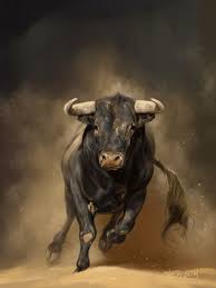 Coffeenuts Run Away Wallpaper Iphone Bull Painting Bull Art Animal Paintings