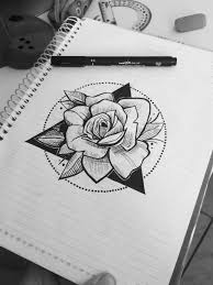 Beautiful Rose Flower Drawing Tattoos Virgo Tattoo