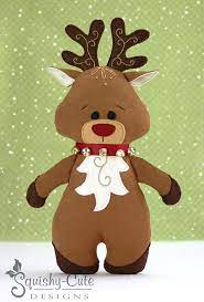 Reindeer Sewing Pattern Pdf Reindeer Stuffed Animal Pattern Etsy In 2020 Stuffed Animal Patterns Animal Sewing Patterns Plushie Patterns