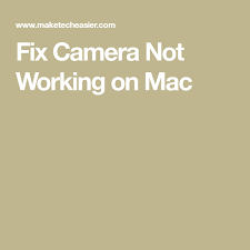 Camera Not Available Or Working On Mac Here S How To Fix It Make Tech Easier Mac Camera Fix It