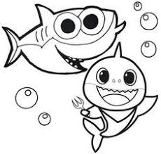 Baby Shark Drawing Black And White Baby Shark Pinkfong Coloring Pages Is The First Book To Take Fans Behind The Scenes Of The Groundbreaking A In 2020 Shark Coloring Pages Baby Coloring Pages Baby Shark