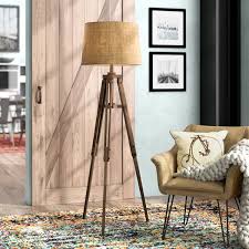 Ailis 62 25 Tripod Floor Lamp Tripod Floor Lamps Floor Lamp Floor Lamp With Shelves