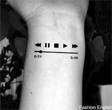 music temporary tattoo music player tattoos fake tattoo fake music player tattoo tattoos temporary รอยส กเล กๆ ไอเด ยรอยส ก รอยส กค
