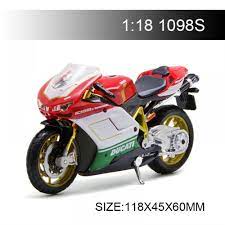 1098 Motorcycle Models Ducati 1098s Diecast Moto Miniature Race Ducati 1098s Motorcycle Model Motorcycle