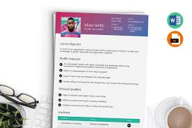A chronological resume organizes your past jobs and work experiences in a logical format. Fresher Resume Template Word Ai Creative Illustrator Templates Creative Market
