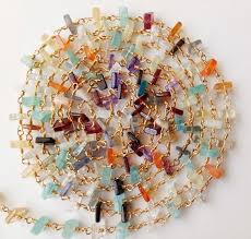 4 5mm Multi Gemstone Chip Beads In 925 Silver Gold Wire Etsy Gemstone Chip Beads Chip Beads Gemstone Chips