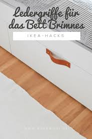 Wie Ich Mein Bett Mit Paletten Kopfteil Und Ledergriffen Optimiert Habe Ikea Brimnes Bett Kopfteil