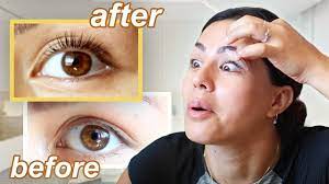 Gently heating and drying the mascara will help the curl stay in place longer. I Try A Diy Lash Lift At Home Youtube