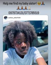 MISSING PERSON ALERT ‼️* 15-year-old Esther Chanda Mucheka has been missing  for over 24 hours. She was last seen at the Chaisa bus stop wearing: