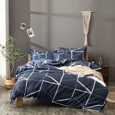 Shop allmodern for modern and contemporary geometric bedding sets to match your style and budget. Nordic Geometric Stripe Duvet Cover Simple Bedding Sets Bed Linen Set Blue Red Single Double Queen King Size No Bed Sheet Quilt Duvet Cover Set Aliexpress