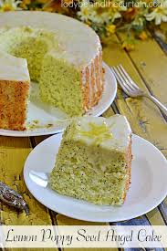 After a rich main course, i like fruit for dessert. Lemon Poppy Seed Angel Cake A Light Airy Cake Full Of Lemon Flavor With Lots Of