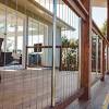 Alternatively, sentrel vertical cable balustrades are also available with timber balustrade rails made from spotted gum or merbau. 1