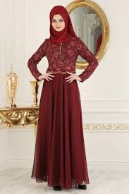 Tesetturlu Abiye Elbise Dantel Detayli Bordo Tesettur Abiye Elbise 7960br Tesetturisland Com 2020 Elbise Mankenler Dantel
