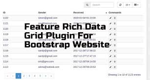 Feature Rich Data Grid Plugin For Bootstrap Website Plugins Grid Data Table