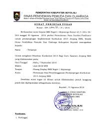 Surat tugas sendiri dibuat harus memiliki kepala surat dinas yang berisi tentang dinas atau instansi yang menugaskan. Contoh Surat Tugas Narasumber Contoh Surat