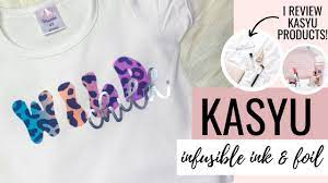 Infusible ink and foil shirt using KASYU products! - YouTube