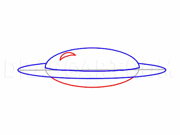On its side, draw a similar shape. How To Draw An Alien Ufo Step By Step Drawing Guide By Tyguy24 Dragoart Com