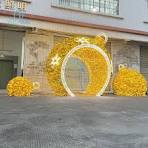 [Hot Item] Waterproof Landscaping Decoration Amusement Park Decoration  Lights LED Arch Ball Lighting Beautify Construction Lamps