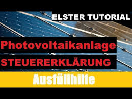 Maybe you would like to learn more about one of these? Photovoltaik Steuererklarung Elster Tutorial Steuererklarung Selber Machen By Steuern Wirtschaft Erklart