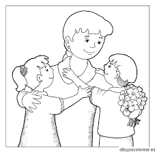 El día de la madre es una jornada ideal para hacerle un regalo especial a nuestra mamá. Dibujo De Una Madre Con Sus Hijos