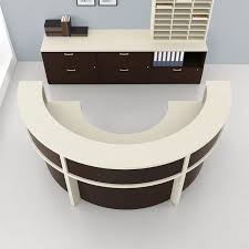 Semi Circular Desk Round Reception Desks Round Receptionist Desk Desk For Two