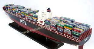 Apl Container Ship Model For Display Model Ships Scale Model Ships Nautical Furniture