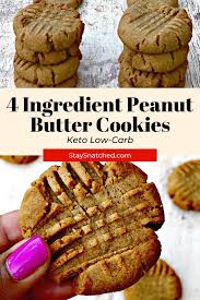Keto Low Carb 4 Ingredient Peanut Butter Cookies Keto Dessert Easy Easy Cookie Recipes Quick Keto Peanut Butter Cookies