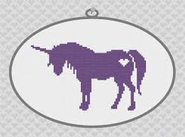 Horse modern cross stitch pattern. Unicorn Silhouette Cross Stitch Pdf Pattern Etsy Cross Stitch Animals Cross Stitch Cat Cross Stitch Pattern