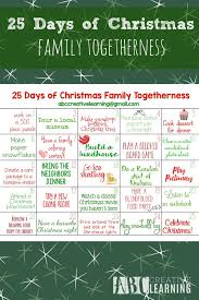 25 Days Of Christmas Family Togetherness Activity Calendar Christmas Countdown Calendar 25 Days Of Christmas Christmas Advent Calendar