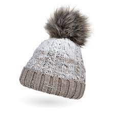 Also set sale alerts and shop exclusive offers only on shopstyle. Neverless Women S Knitted Hat Lined Fleece Lining Fur Pom Pom Faux Fur Winter Hat Bobble Hat Cable Knit Multicoloured Envelope Amazon De Clothing