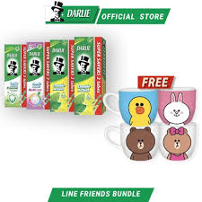 Three storeys of line merchandises available. Darlie Line Friends Mugs Toothpaste Shopee Malaysia