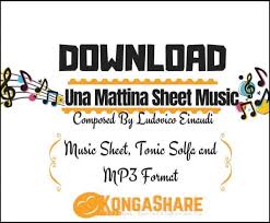 Una Mattina Sheet Music Ludovico Einaudi For Piano — «una mattina (the intouchables ch.01)». una mattina sheet music ludovico