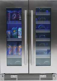 Xo Xou24bwddgs 24 Inch French Door Beverage Center Single Zone Wine Cellar Combo Unit With Door Lock Fan Circulation Uv Blocking Glass Door Tri Color Led Lighting Digital Controls Automatic Defrost Carbon Air Filter