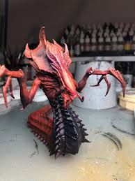3d Printed Hydralisk Starcraft 3d Printing Cool Paintings Model Paint