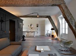 Depending on the amount of space at your disposal, a modern day apartment needs to be spacious yet fun and cozy. Rue Jacob Attic Apartment 1 Idesignarch Interior Design Architecture Interior Decorating Emagazine