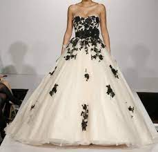 Wholesale Ball Gown Wedding Dresses Buy 2014 New Style Black And White Wedding Dress Black White Wedding Dress Black Wedding Dresses Vera Wang Bridal Dresses