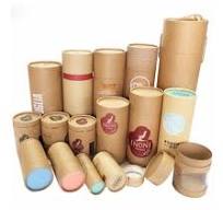 Custom Logo Biodegradable Kraft Round Cylinder Paper Tube Underwear Tube  Packaging Socks T-Shirt Packaging Tube