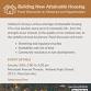 Building New Attainable Housing: Obstacles and... event in Ashland, OR