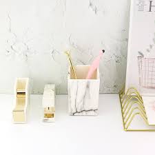 توتو الأبيض الرخام دباسة لاصق حامل حامل قلم الذهب تجليد الكتب اللوازم مع سجادة ضد الإنزلاق H0260 في دب اسة من لوازم المكتب واللوازم المدرسية على Www Unohama Club Store