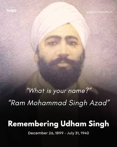 Today marks the 86th anniversary of Udham Singh's martyrdom. The Wire has republished the following articles remembering Udham Singh who is remembered as the person who avenged the Jallianwala Bagh massacre. (See