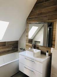 Meuble double vasque 117 jupiter 2.0 bois clair sans miroir. Le Bois Dans La Salle De Bain 30 Idees Pour Vous Inspirer Kozikaza