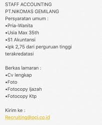 Email (wajib) (alamat takkan pernah dipublikasikan). Info Lowongan Kerja On Twitter Lowongan Kerja Pt Nikomas Gemilang Daftarkan Segera Abouttng Info Cilegon Infoserangid Daerahtangerang Inforangkas Infopandeglang Https T Co Aqoktjnq7l