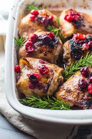 Cranberry Rosemary One Pan Chicken Paleo Whole30 Option Recipe Holiday Chicken Recipes Chicken Recipes Recipes
