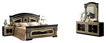 Buy at venicasa.com and save thousands. Aida Italian 5 Piece Bedroom Set Black And Gold Victorian Bedroom Furniture Sets By Bedtimenyc Houzz