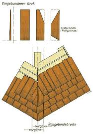 Traufenandeckung Holzschindeln Dach Dachschindeln