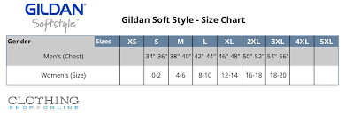 Gildan Brand T Shirts Size Chart Coolmine Community School