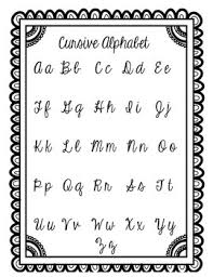 Today we will discuss cursive alphabet practice sheets printable which included as well 50 cursive writing worksheets alphabet sentences advanced and practice cursive letters az pointeuniform club to handwriting worksheet generator make your own with abctools. Cursive Alphabet Worksheets Teachers Pay Teachers
