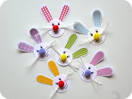Lustige Hasenparade Handmade Kultur Osternest Basteln Ostern Kinder Basteln Fruhling Ostern
